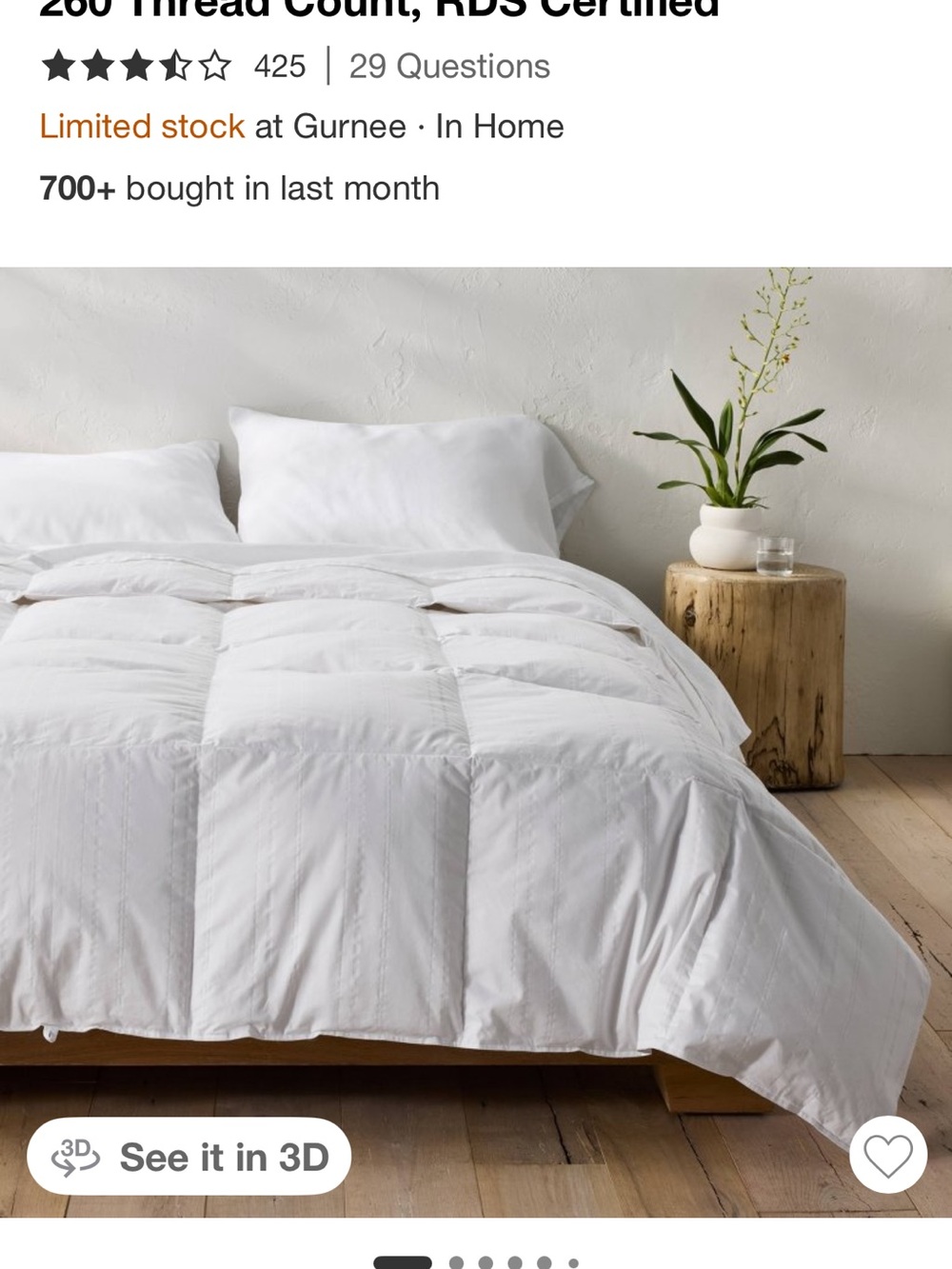 Casaluna F/Q All Season Weight Premium Down Comforter - Picture 8 of 14